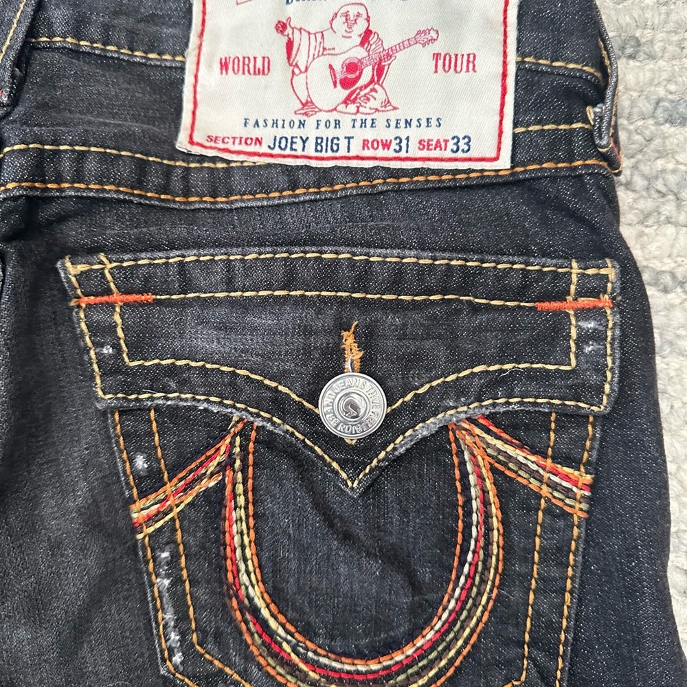 TRUE RELIGION Men’s JOEY BIG T BOOTCUT Denim Jeans 33x31